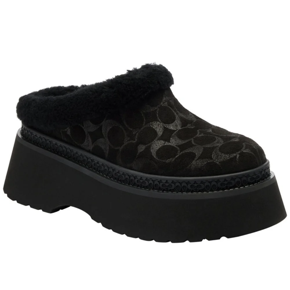 Coach Black Cecilia Slip-On Flats - Picture 2 of 7